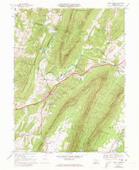 Download a high-resolution, GPS-compatible USGS topo map for Burnt Cabins, PA (1973 edition)
