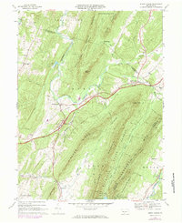 preview thumbnail of historical topo map of Fulton County, PA in 1966