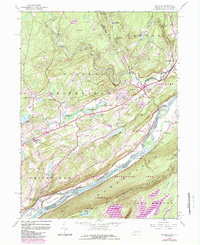 1944 Map of Bushkill, 1989 Print