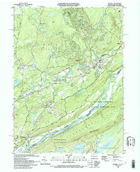 preview thumbnail of historical topo map of Monroe County, PA in 1993