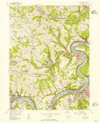 Download a high-resolution, GPS-compatible USGS topo map for California, PA (1955 edition)