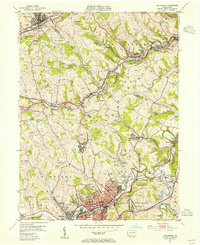 Download a high-resolution, GPS-compatible USGS topo map for Canonsburg, PA (1955 edition)