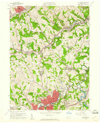 Download a high-resolution, GPS-compatible USGS topo map for Canonsburg, PA (1961 edition)