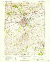 preview thumbnail of historical topo map of Carlisle, PA in 1952
