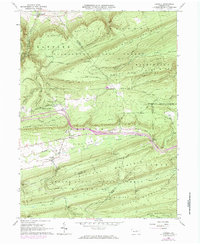 preview thumbnail of historical topo map of Clinton County, PA in 1965