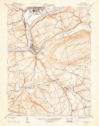 preview thumbnail of historical topo map of Catawissa, PA in 1947