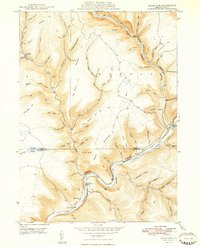 Download a high-resolution, GPS-compatible USGS topo map for Cedar Run, PA (1948 edition)