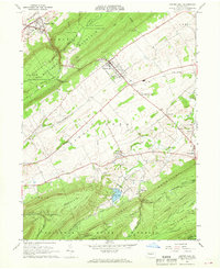 preview thumbnail of historical topo map of Centre Hall, PA in 1966