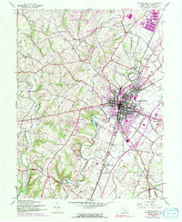 Download a high-resolution, GPS-compatible USGS topo map for Chambersburg, PA (1991 edition)