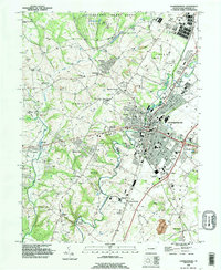 Download a high-resolution, GPS-compatible USGS topo map for Chambersburg, PA (1995 edition)