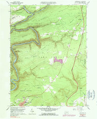 preview thumbnail of historical topo map of Carbon County, PA in 1960