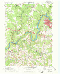 preview thumbnail of historical topo map of Clarion, PA in 1969