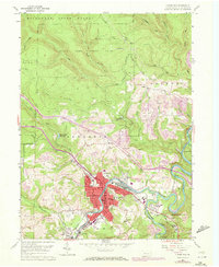 preview thumbnail of historical topo map of Clearfield, PA in 1959