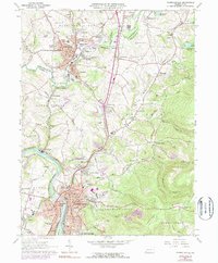 preview thumbnail of historical topo map of Connellsville, PA in 1964