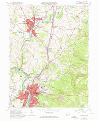 Download a high-resolution, GPS-compatible USGS topo map for Connellsville, PA (1973 edition)