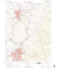 Download a high-resolution, GPS-compatible USGS topo map for Connellsville, PA (1973 edition)