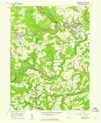 preview thumbnail of historical topo map of Curwensville, PA in 1959