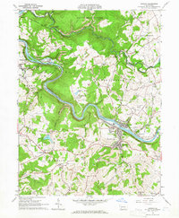 Download a high-resolution, GPS-compatible USGS topo map for Dawson, PA (1965 edition)
