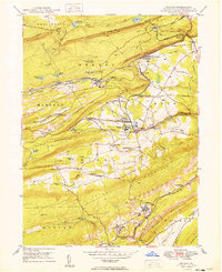 preview thumbnail of historical topo map of Schuylkill County, PA in 1949