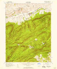 Download a high-resolution, GPS-compatible USGS topo map for Dickinson, PA (1958 edition)