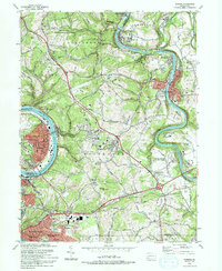 Download a high-resolution, GPS-compatible USGS topo map for Donora, PA (1993 edition)