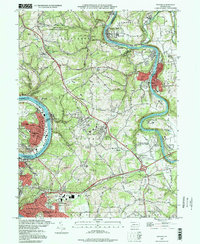 Download a high-resolution, GPS-compatible USGS topo map for Donora, PA (1998 edition)