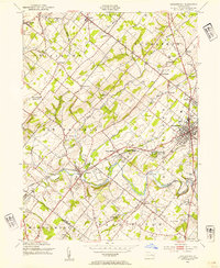 Download a high-resolution, GPS-compatible USGS topo map for Doylestown, PA (1954 edition)