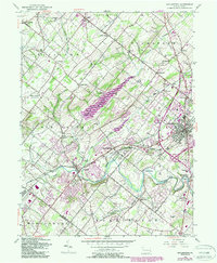 preview thumbnail of historical topo map of Bucks County, PA in 1953