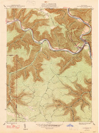 Download a high-resolution, GPS-compatible USGS topo map for Driftwood, PA (1947 edition)