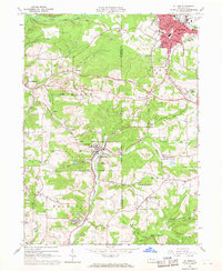 Download a high-resolution, GPS-compatible USGS topo map for Du Bois, PA (1968 edition)