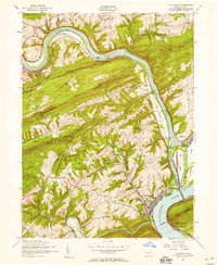 Download a high-resolution, GPS-compatible USGS topo map for Duncannon, PA (1958 edition)