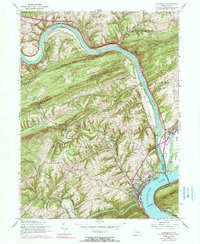 Download a high-resolution, GPS-compatible USGS topo map for Duncannon, PA (1990 edition)