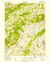 Download a high-resolution, GPS-compatible USGS topo map for East Greenville, PA (1958 edition)