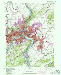 Download a high-resolution, GPS-compatible USGS topo map for Easton, PA (1994 edition)