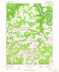 Download a high-resolution, GPS-compatible USGS topo map for Eau Claire, PA (1965 edition)