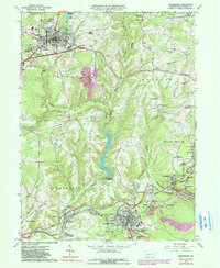 Download a high-resolution, GPS-compatible USGS topo map for Ebensburg, PA (1990 edition)
