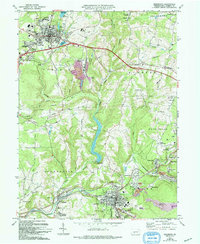 Download a high-resolution, GPS-compatible USGS topo map for Ebensburg, PA (1994 edition)