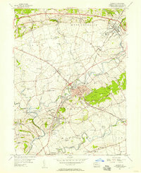 1956 Map of Ephrata, 1957 Print