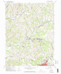 Download a high-resolution, GPS-compatible USGS topo map for Ernest, PA (1974 edition)