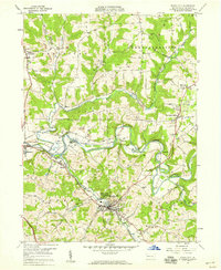 Download a high-resolution, GPS-compatible USGS topo map for Evans City, PA (1959 edition)