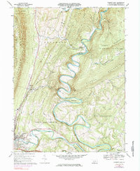 Download a high-resolution, GPS-compatible USGS topo map for Everett East, PA (1984 edition)