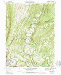 Download a high-resolution, GPS-compatible USGS topo map for Everett East, PA (1987 edition)