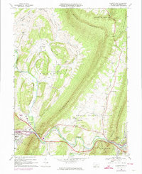 Download a high-resolution, GPS-compatible USGS topo map for Everett West, PA (1974 edition)