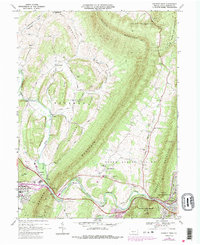 Download a high-resolution, GPS-compatible USGS topo map for Everett West, PA (1987 edition)