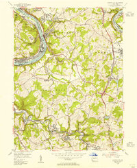 Download a high-resolution, GPS-compatible USGS topo map for Fayette City, PA (1955 edition)