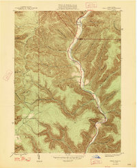 Download a high-resolution, GPS-compatible USGS topo map for First Fork, PA (1947 edition)