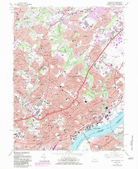Download a high-resolution, GPS-compatible USGS topo map for Frankford, PA (1983 edition)