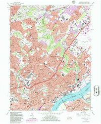 Download a high-resolution, GPS-compatible USGS topo map for Frankford, PA (1986 edition)
