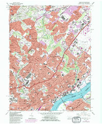 Download a high-resolution, GPS-compatible USGS topo map for Frankford, PA (1986 edition)
