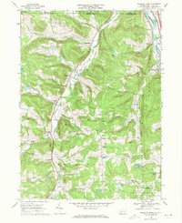 Download a high-resolution, GPS-compatible USGS topo map for Franklin Forks, PA (1971 edition)